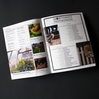 a magazine contents page for northwest homestead